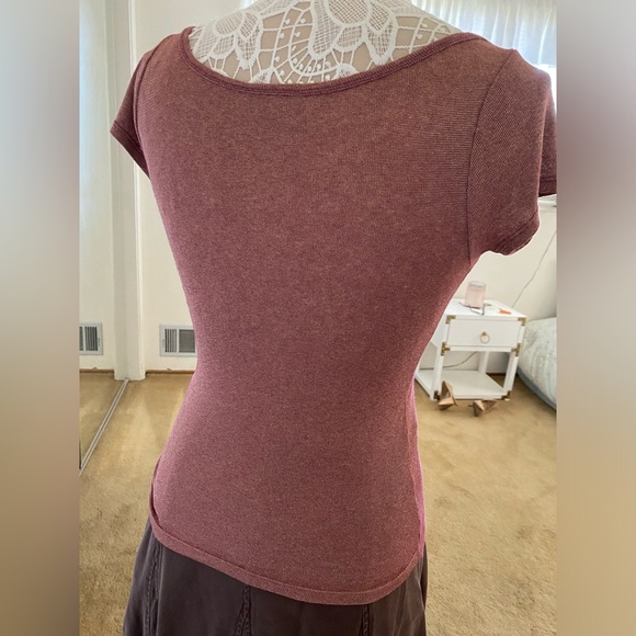 Michael Stars red brown tshirt, one-size. Used - Picture 2 of 6